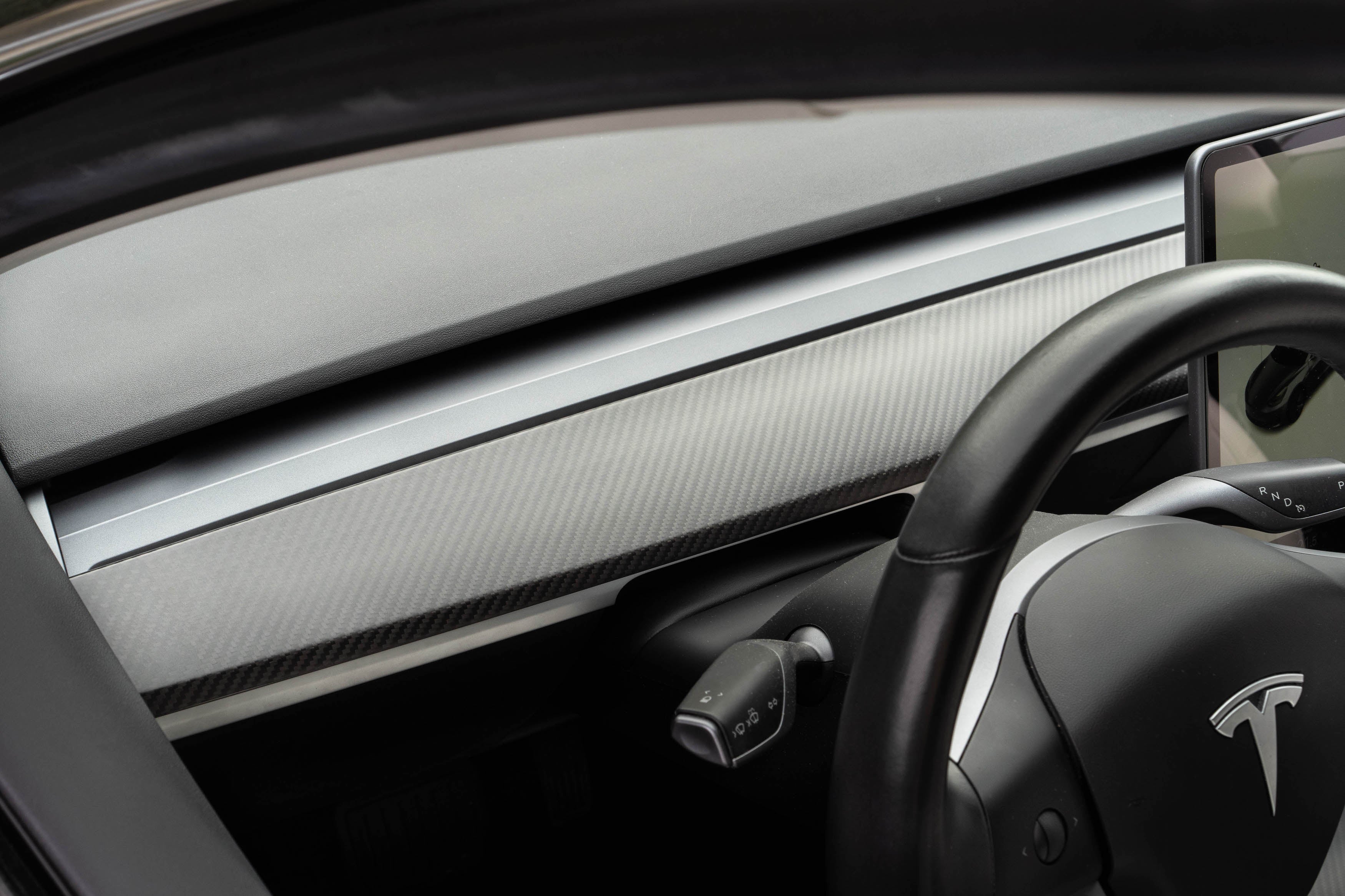 Genuine Carbon Fiber Dashboard Cover for Tesla Model 3 & Model Y