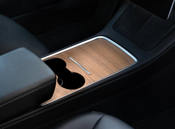 Mittelkonsolenabdeckung aus Holz für Tesla Model 3 und Model Y