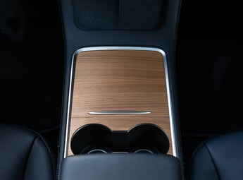 Mittelkonsolenabdeckung aus Holz für Tesla Model 3 und Model Y